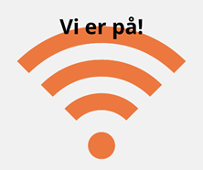 Vi er på
